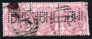 Great Britain 1879 Uk Strip Of 3 Stamps Sg 144 Plate 2,  Perforation Cv=420£
