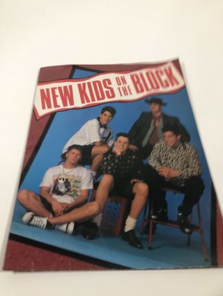 Kids On The Block Vintage Foldout Posters 32”x21.  5”
