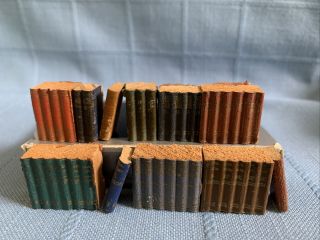 Vintage Dollhouse Books Wooden,  Details,  Fill Your Bookcase