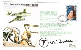 Great Britain 1980 Qe2 Raf Test Pilot Series Tp13 Wendelin Trenkle Cover By W.