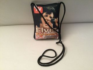 Elvis Ashley M T V Guide “elvis Forever” Shoulder Bag/purse