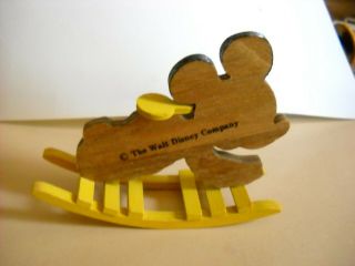 DOLLHOUSE MINIATURE MICKEY MOUSE ROCKING HORSE 1:12 SCALE 3