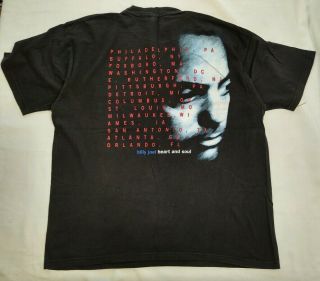 Vintage Billy Joel Summer 94 Heart And Soul Tour Shirt Authentic Vtg 2 Sided Xl
