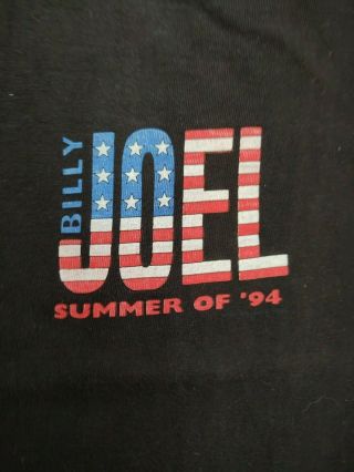 Vintage Billy Joel Summer 94 Heart And Soul Tour Shirt Authentic Vtg 2 Sided XL 2