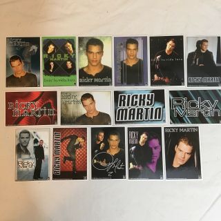 Vintage Full Set Of 15 Ricky Martin Enterprises 1999 Stickers La Vida Loca Fs