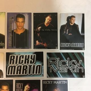 Vintage Full Set of 15 Ricky Martin Enterprises 1999 Stickers La Vida Loca FS 3