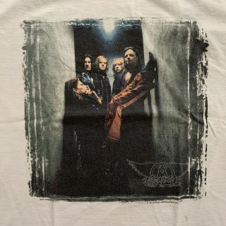 90s Vintage Aerosmith Nine Lives Tour T - Shirt Men Sz L Pump Get A Grip Big Ones