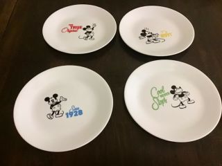 Corelle Disney Mickey Mouse 8.  5 " Plates Set Of 4 Usa
