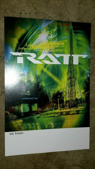 Ratt - Infestation - 1 Poster - 2 Sided - 11x17inches - Nmint