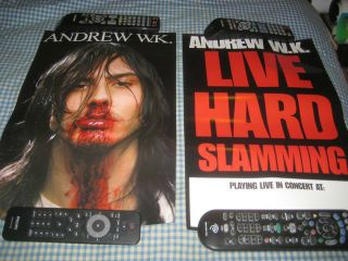 Andrew W.  K.  - (live Hard Slamming) - 1 Poster - 2 Sided - 11x17 - Nmint - Rare