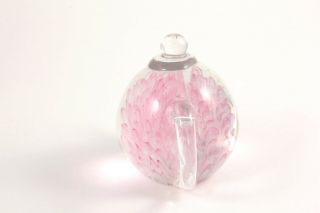 Dynasty Gallery Art Glass Teapot Paperweight Pink & Clear Heirloom Collectible 3