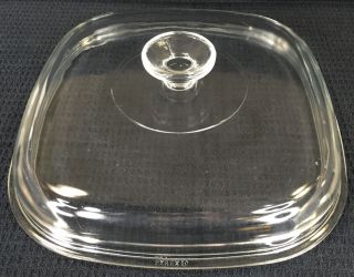 Pyrex Clear Glass Dome Lid A12c For Corning Ware P10c 10” Square Casserole Usa