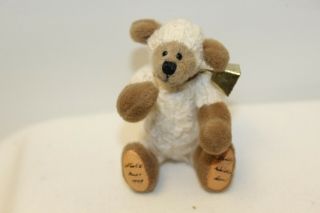 Doll House Miniature Adorable Jointed Teddy Bear In Lamb Outfit