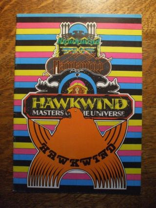 Hawkwind Masters Of The Universe 1979 Tour Book Dave Brock Simon King Lemmy Nik