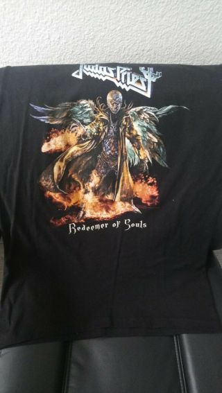 Judas Priest Redeemer Of Souls Concert Tour Black T - Shirt Adult Size Xl