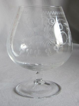 Brandy Snifter Glass Goblet Theresienthal Crystal Connaisseur Pattern