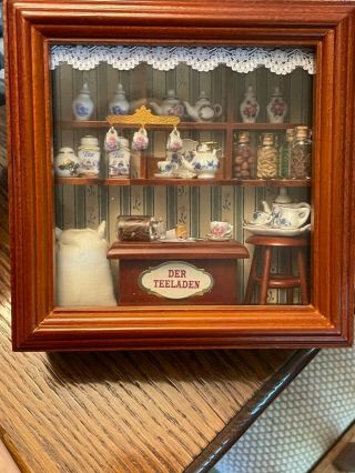 Dollhouse Miniature 1:12 Scale Medium Tea Shop Room Box