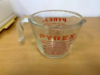 Vintage Pyrex 508 C Glass Measuring Cup - 1 Cup