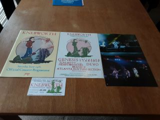 Genesis Knebworth 1978 Concert Programme Ticket Flyer And Photographs