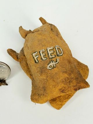 Vintage Igma Artisan Leather Feed Bags 1:12 Dollhouse Miniature Tack Supplies