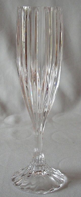 Fluted Champagne Goblet Glass Mikasa Crystal Park Lane Pattern 8 3/4 "