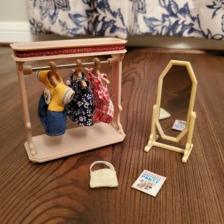 Calico Critters Sylvanian Families Retired Country Boutique Dress Shop Clothing