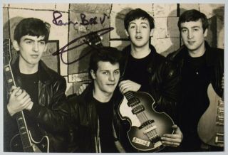 Pete Best Signed Autograph 6x4 Photograph Photo Music Beatles Drums Aftal