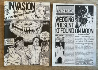 The Wedding Present Invasion Of.  Number 5 & 7 Fanzine/newsletter From 1989/90