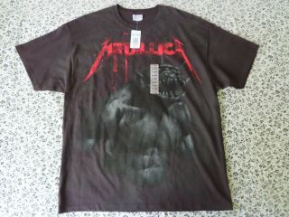 Metallica Jump In The Fire All Over Print Black Tshirt Hanes Hot Topic Nwt Xl