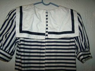 VINTAGE 1950 ' S 100 COTTON DAY DRESS,  Sailor Collar,  BUST 36 