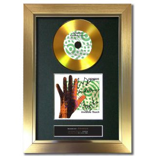Gold Disc Genesis Invisible Touch Signed Autograph Mounted Print 197