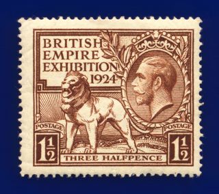 1924 Sg431 1½d Brown Wembley Ncom2 Mnh Cat £20 Dhjx