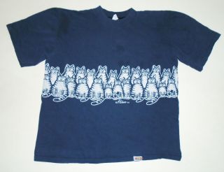 Vintage 1975 B Kliban Cats T - Shirt Crazy Shirts Hawaii Cat 70s Rare Usa