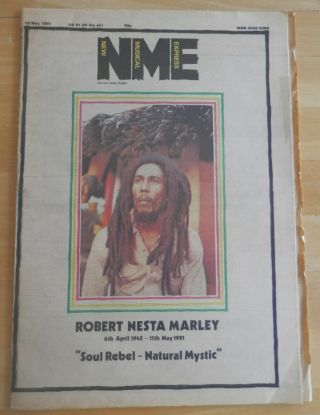 Bob Marley: The Nme Tribute Issue,  May 16th 1981