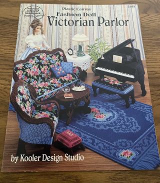 Fashion Doll Furniture Instructions Patterns Victorian Parlor Plastic Canvas
