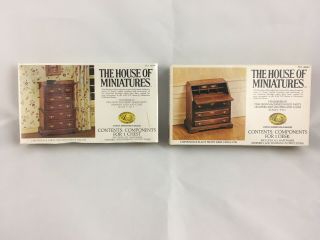 Vintage The House Of Miniatures Chippendale Wooden Dollhouse Furniture
