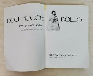 Dollhouse Dolls Instruction Book Joann Mccracken Chilton Missing Outer Cover