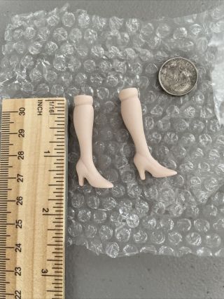 Dollhouse Miniature Doll Parts 1:12 Ladies High Heel Legs To Assemble Porcelain