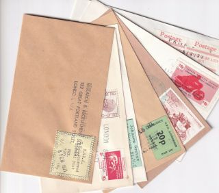 Gb 1971 Strike Mail X 7 Covers All Different