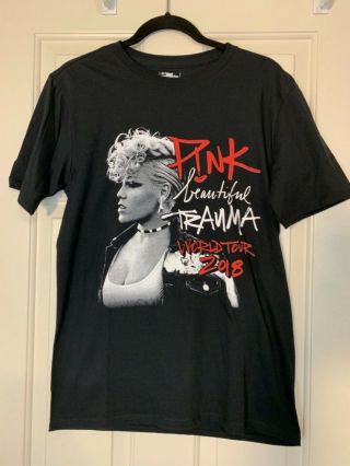 T - Shirt Pink Trauma World Tour 2018 Nike Tee Size M