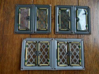 3 VINTAGE METAL WINDOWS FOR RENOVATING OR REPLACEMENT c1950s TOY DOLLS HOUSE 2