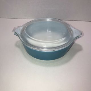 Vintage Pyrex Horizon Blue Casserole Dish 471 - 1 Pint - “read Please “