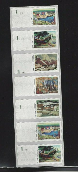 Canada 2020 Kiosk Stamps Error Strip Us Rate Mnh