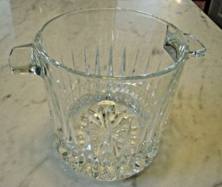 Glass Ice Bucket With Handles Made In France