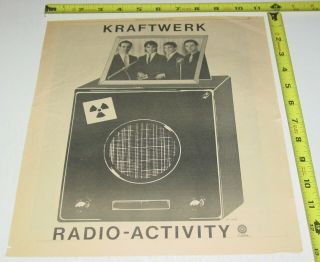 Kraftwerk Album Release Full Page Ad Advert 1976 Radio - Activity Capitol Records