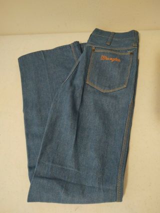 Vtg Nwt Wrangler Jeans 29 Long (29x34) Nos Flare Leg Horse Embroidered