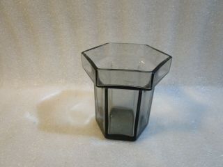 Vintage Wedgwood Lead Crystall Glass Frank Thrower Brutus Hexagonal Vase