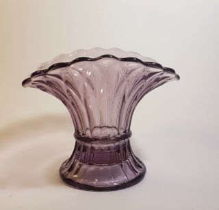 Bagley Glass Vase Amethyst Purple