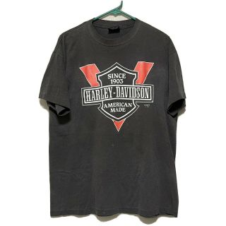 Vtg Harley Davidson T Shirt 3d Emblem Motorcycle Houston Tx Dealer Southern