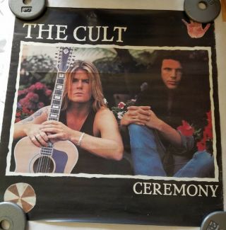The Cult Ceremony Vintage Poster Ian Astbury Billy Duffy 1991 90s Rock